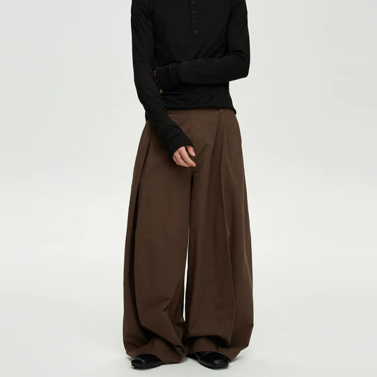 RT No. 43005 PLEATED WIDE BAGGY PANTS