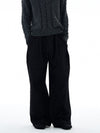 RT No. 25040 RAW DENIM PLEATED WIDE STRAIGHT JEANS