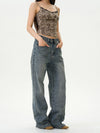 RT No. 12140 BLUE STRAIGHT DENIM JEANS