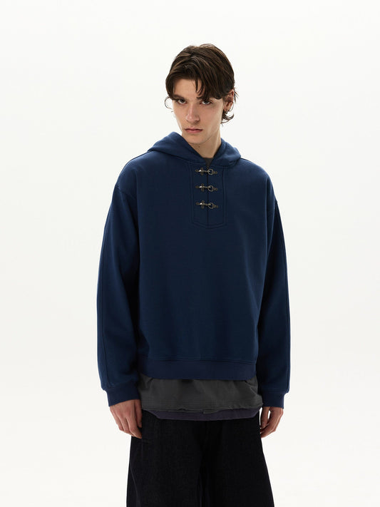 RT No. 59008 BUCKLE COLLAR PULLOVER HOODIE