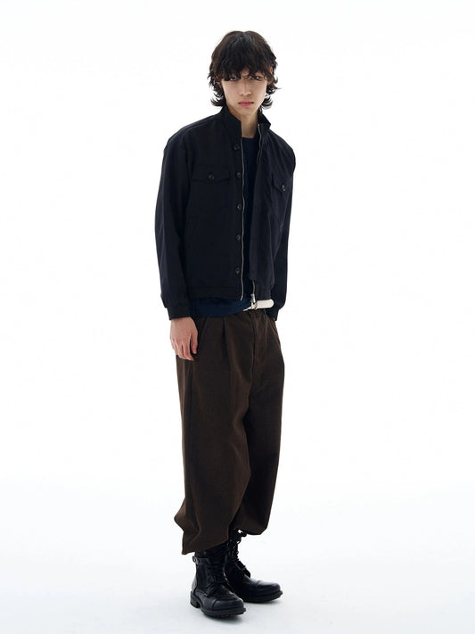 RT No. 25056 STRIPED COLLAR ZIP JK