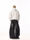 RT No. 19808 BLACK WHISKER BAGGY DENIM JEANS