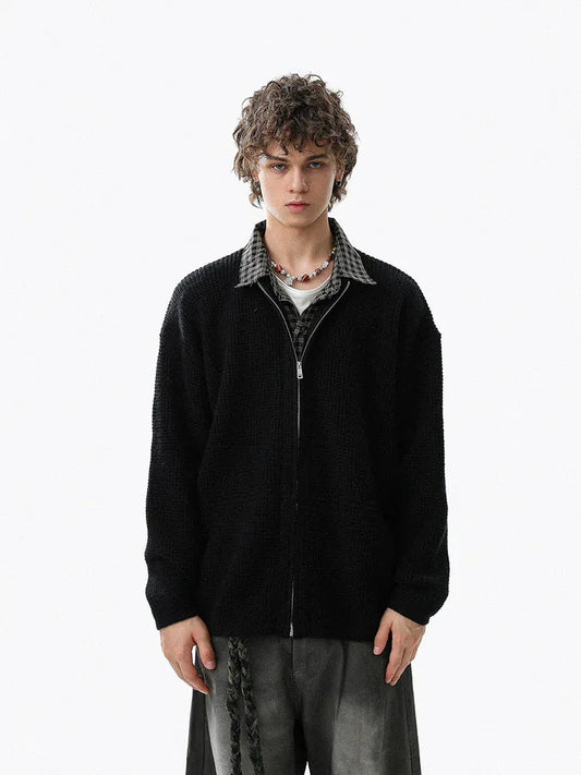 RT No. 50216 KNITWEAR TWO PIECE WAFFLE SWEATER