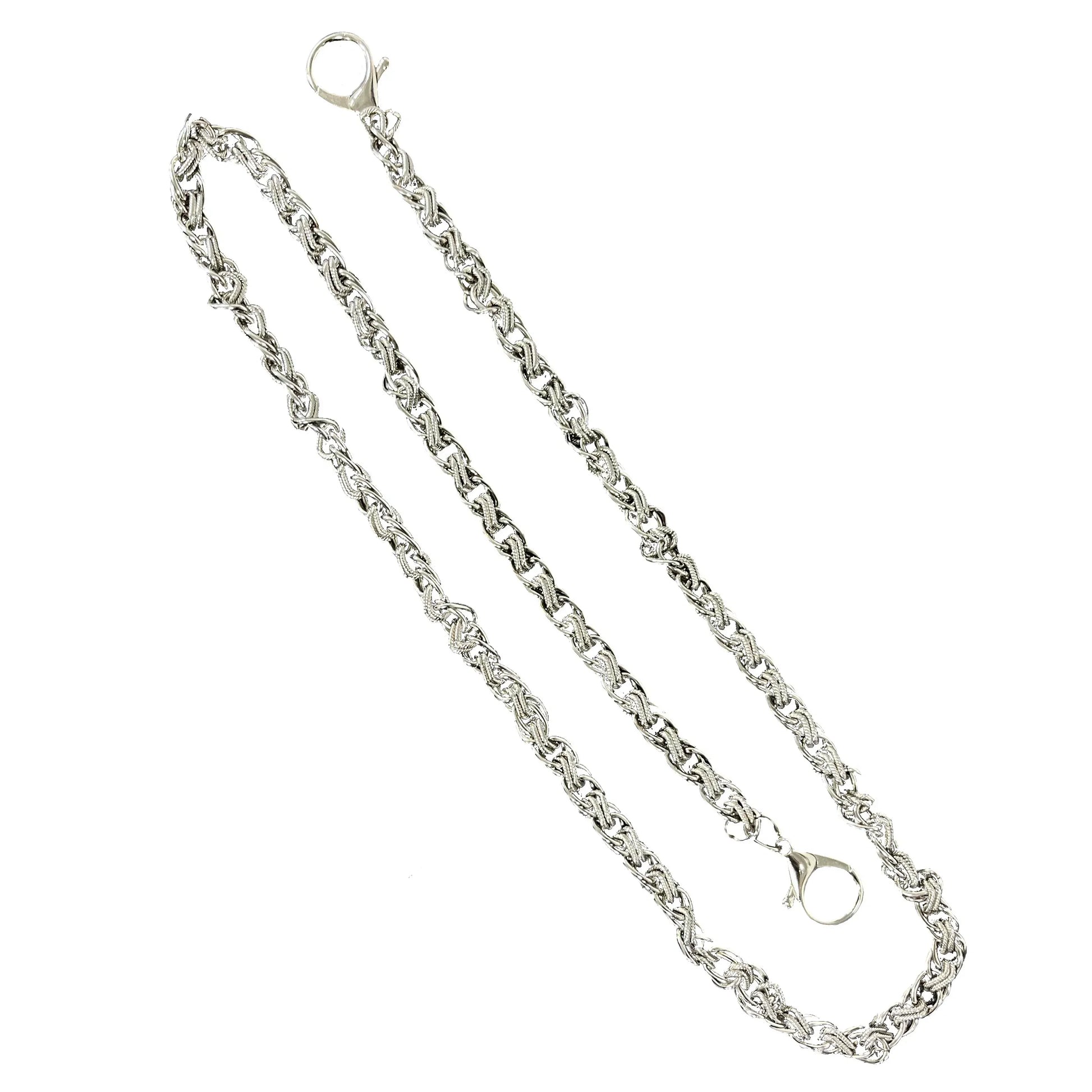 FUKUSU SILVER DOUBLE LAYER WALLET CHAIN