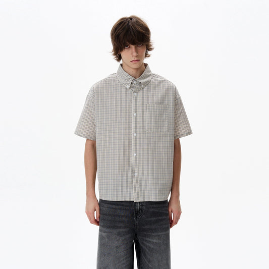 RT No. 18129 PLAID SHORT SLEEVE SHIRT