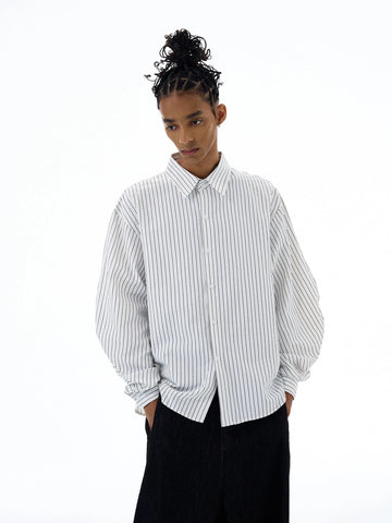 RT No. 19527 VERTICAL STRIPE BUTTON-UP SHIRT
