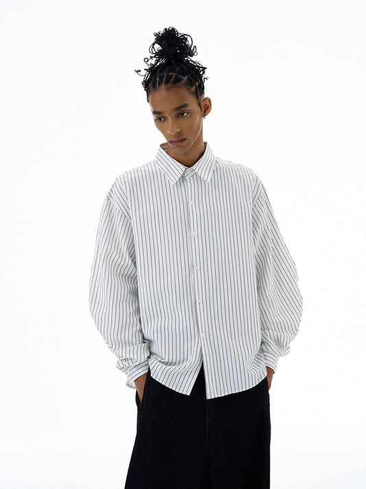 RT No. 19527 VERTICAL STRIPE BUTTON-UP SHIRT