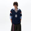 RT No. 18035 KNIT V-NECK 8 SHORTSLEEVE SWEATER