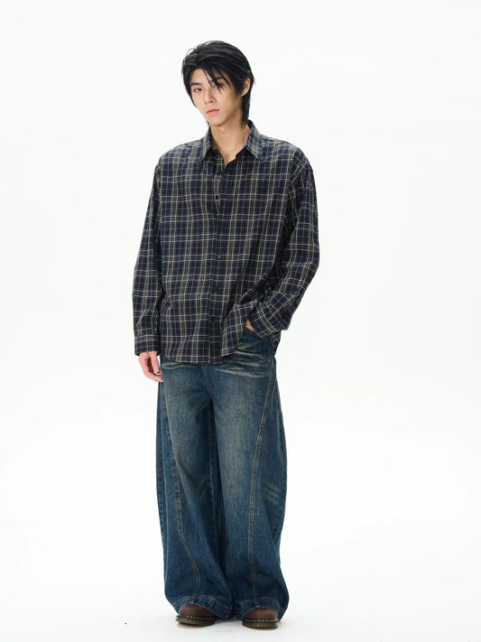 RT No. 12132 BLUE BAGGY DENIM JEANS