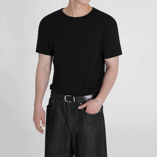 RT No. 18606 VERTICAL KNIT SHORT SLEEVE