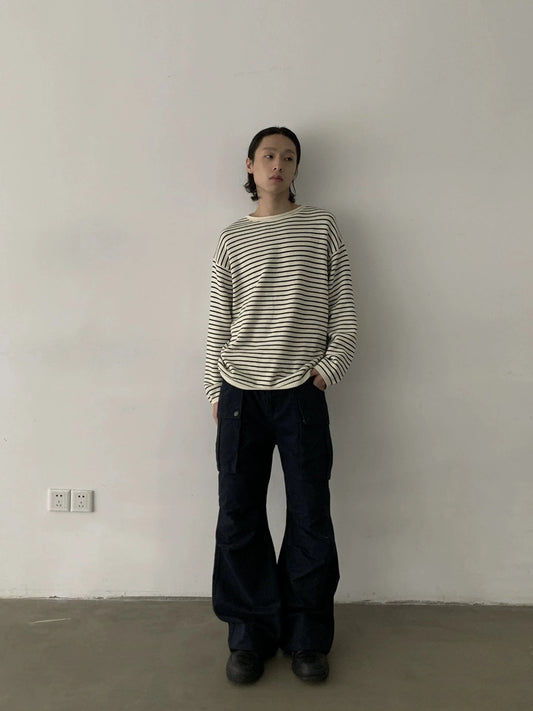 RT No. 29159 PLEATED CARGO STRAIGHT PANTS