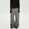 RT No. 40759 GRAY BAGGY STRAIGHT CARGO PANTS