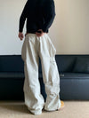 RT No. 19607 CREAM WHITE WORK WEAR CARGO PANTS