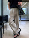 RT No. 18297 LINEN CASUAL STRAIGHT PANTS