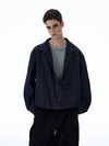 RT No. 20016 BLUE V-NECK DENIM PULLOVER JK
