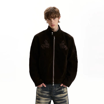 RT No. 42018 KNIGHT SUEDE BOXY JACKET