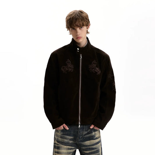 RT No. 42018 KNIGHT SUEDE BOXY JACKET