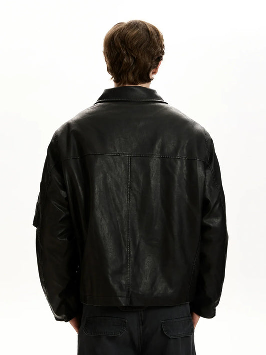 RT No. 45033 KNIGHT BUCKLE LEATHER JACKET