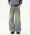 RT No. 12074 MUD BLUE DENIM STRAIGHT JEANS