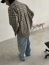 RT No. 18763 WASHED BLUE BAGGY DENIM JEANS