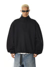RT No. 28007 MAINICHI BLACK STAND COLLAR SWEATER