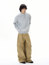 RT No. 31005 KNIT COLLAR SWEATER