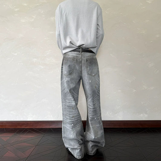 RT No. 40841 INK WHISKER WASH DENIM JEANS