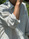 RT No. 25012 STRIPE BUTTON-UP SHIRT