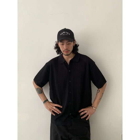 RT No. 19525 KNIT BUTTON-UP S/S SHIRT