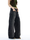 RT No. 19563 WASHED BLACK SCIMITAR JEANS