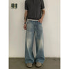 RT No. 19730 WASHED BLUE DENIM STRAIGHT JEANS