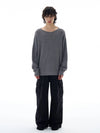 RT No. 25053 LOOSE WAFFLE KNIT SWEATER