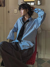 RT No. 25000 BLUE STRIPED BUTTON-UP SHIRT