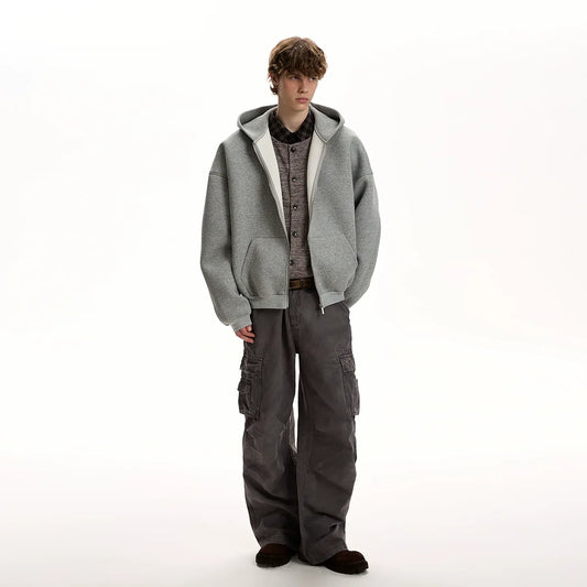 RT No. 40612 OKANE SILHOUETTE ZIPPER SWEATER