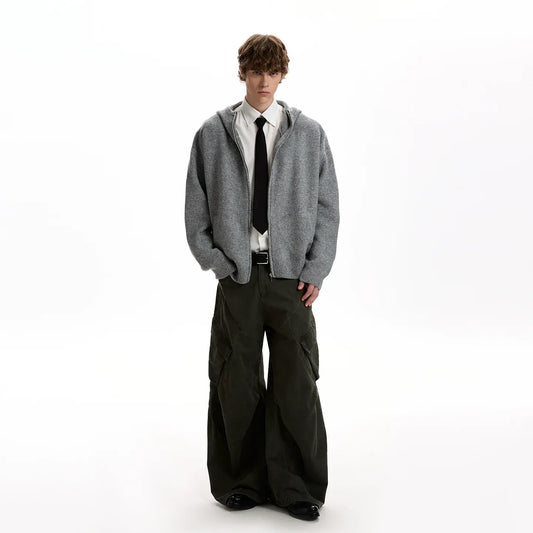 RT No. 40609 OKANE KNITWEAR ZIPPER HOODIE