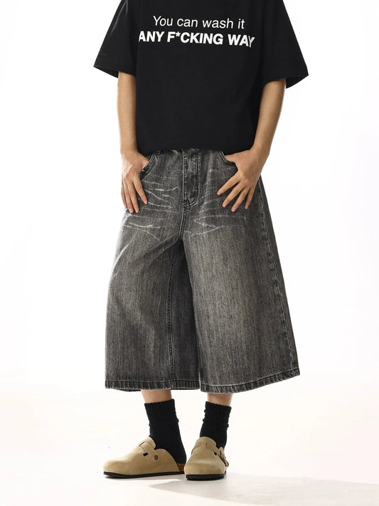 RT No. 13038 WASHED LONG DENIM JEANS