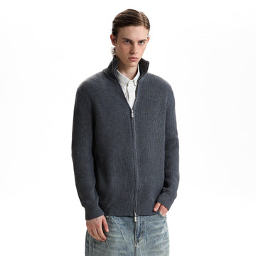 RT No. 55100 KAGE KNITWEAR ZIPPER COLLAR SWEATER