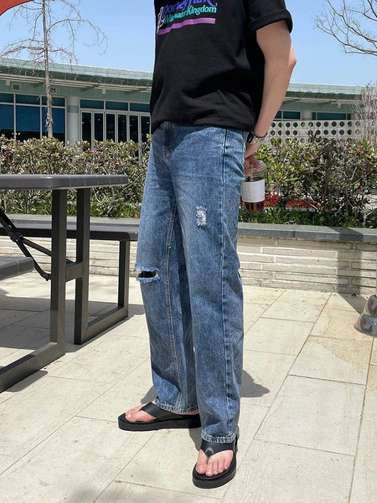 RT No. 18180 DISTRESSED DENIM JEANS