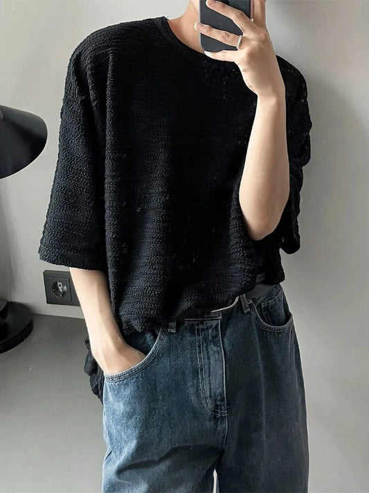 RT No. 18292 TEXTURE HALF SLEEVE SHIRT
