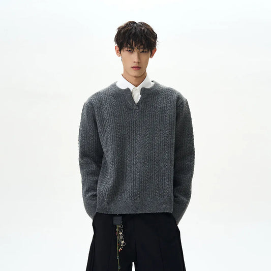 RT No. 40519 KNITWEAR V-NECK SWEATER