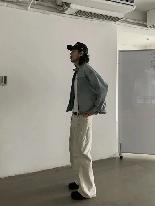 RT No. 18768 MULTI-POCKET WORKWEAR STRAIGHT PANTS