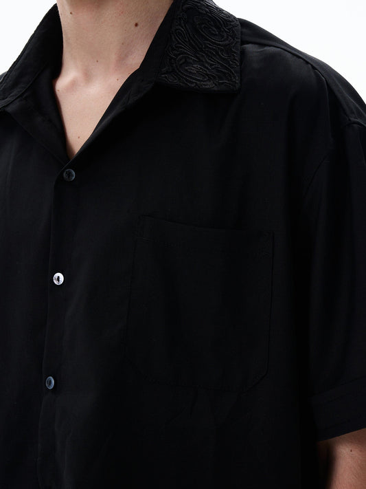 RT No. 12703 HALF SLEEVE BUTTON-UP COLLAR SHIRT