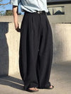 RT No. 32610 PLEATED STRIPED WIDE STRAIGHT PANTS