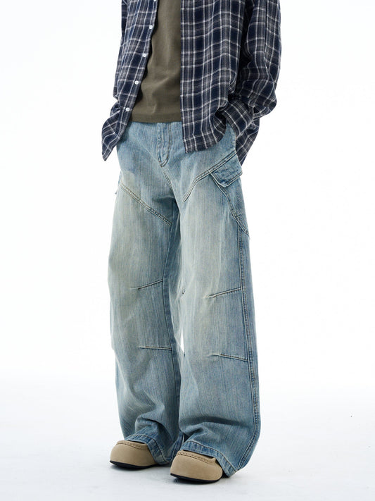 RT No. 19564 CARPENTER DENIM BLUE BAGGY JEANS