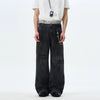 RT No. 18053 DISTRESSED MUD WASHED DENIM STRAIGHT JEANS