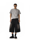 RT No. 18117 DISTRESSED WORKWEAR SHORTS