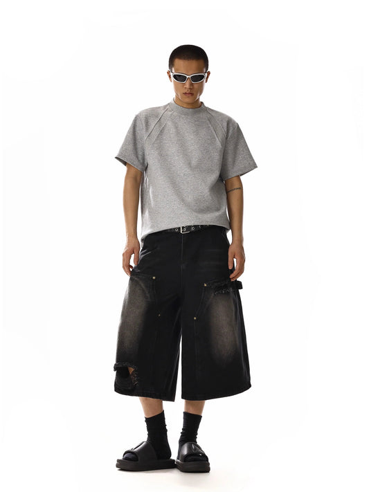 RT No. 18117 DISTRESSED WORKWEAR SHORTS