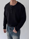 RT No. 13015 KNIT HENRY COLLAR LONGSLEEVE