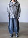 RT No. 25015 EMBROIDERED CURSIVE ZIP HOODIE