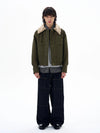 RT No. 29000 GREEN FLEECE COLLAR JK